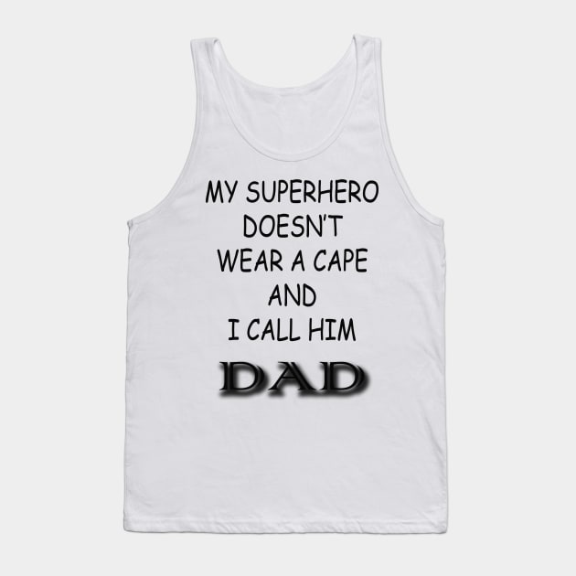 Superhero Dad Tank Top by VersatileCreations2019